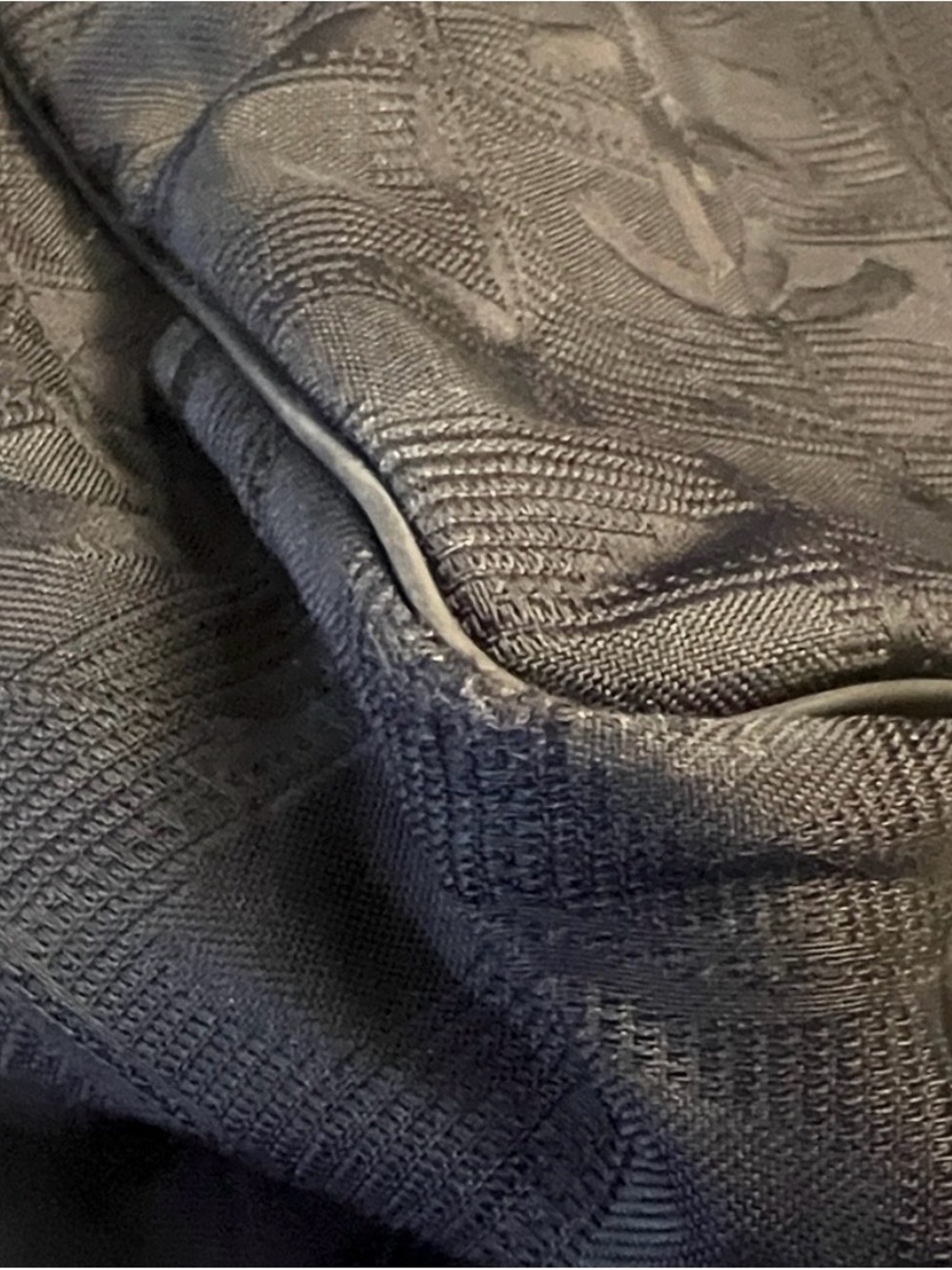 Chanel Black Quilted Tote Bag with Patterned Scarf Handles - Picture 8 of 8